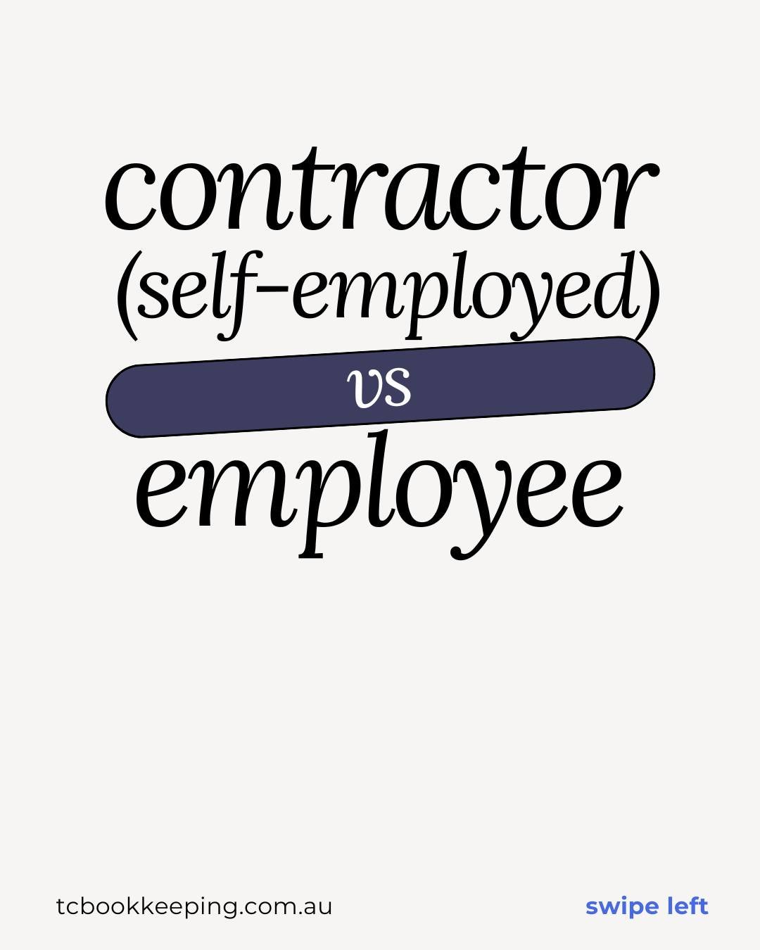 Misclassification can be costly.

If you are unsure whether someone should be a contractor or an employee, it is worth getting clarity before payroll and tax issues show up.

Swipe to learn more about the differences that can impact your business.

Y