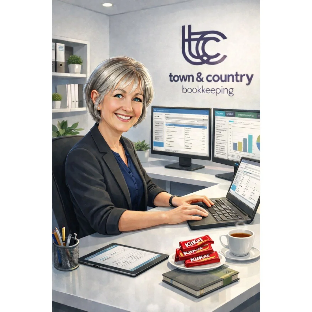 The last couple of days have been all about jumping on the AI caricature craze&hellip;
and we couldn&rsquo;t resist having a bit of fun with it too 😄

A modern bookkeeper, a clean desk, multiple screens, a cup of tea ☕
&hellip;and yes, a KitKat for 