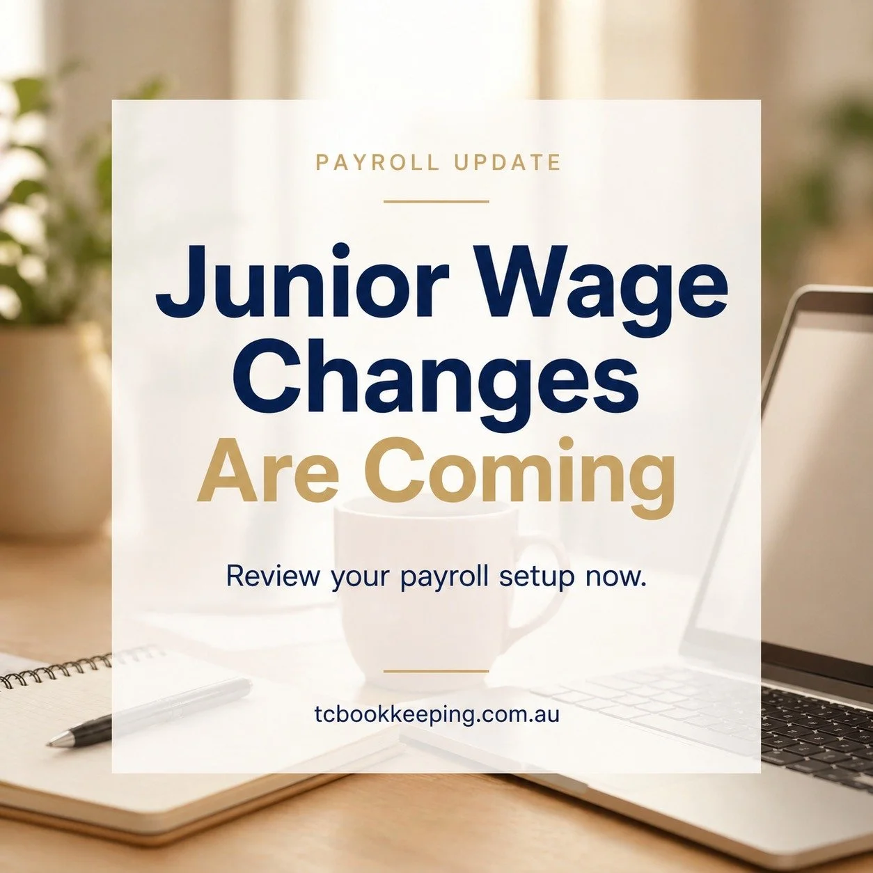 Do you employ junior staff? Now is the time to review your payroll setup.

The Fair Work Commission has confirmed upcoming changes to junior pay rates under some awards.

For many businesses, a quick review now can save issues later.

✔️ Current pay 