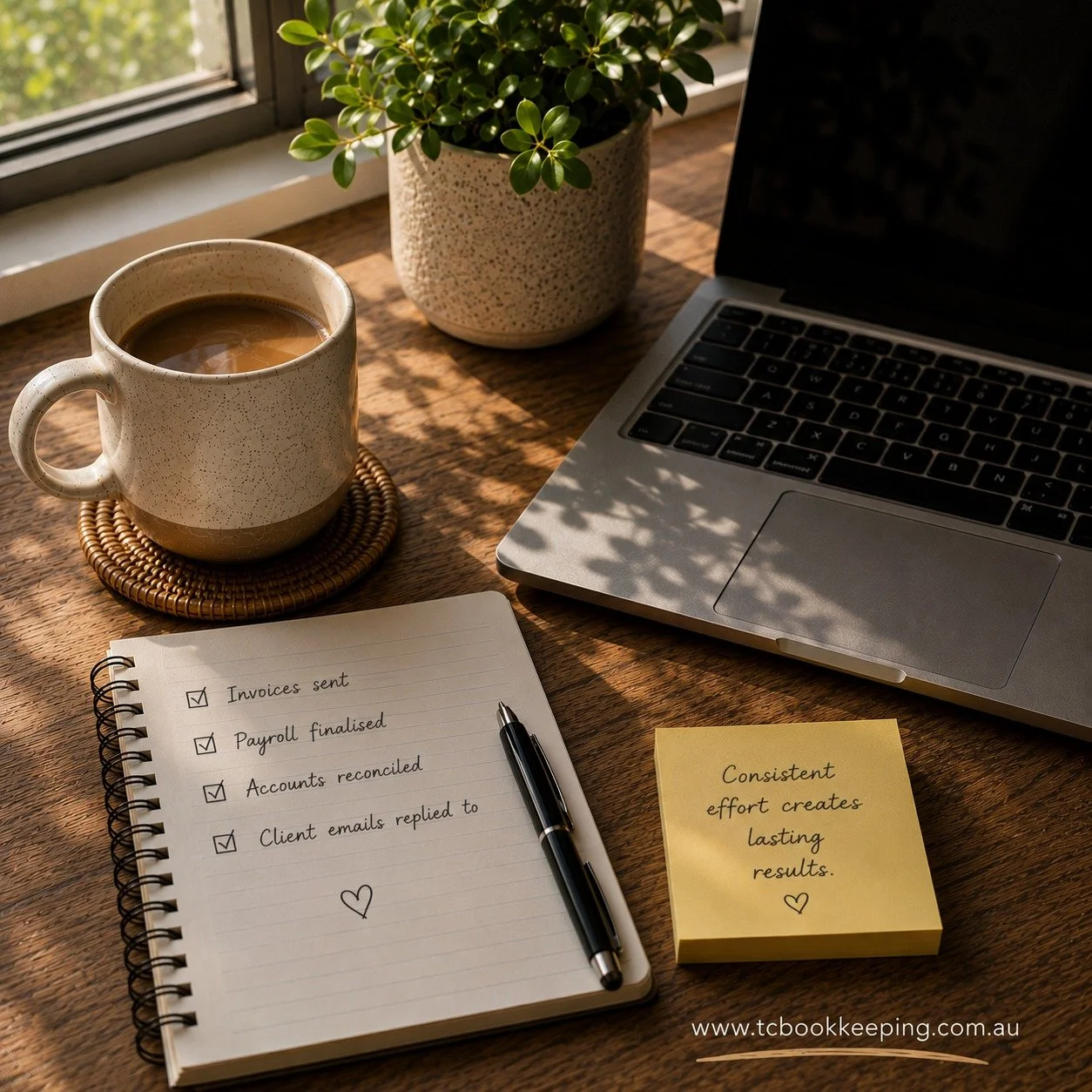 A reminder heading into the weekend:

Progress in business is not always loud.

Sometimes it looks like:
✔️ invoices sent
✔️ payroll finalised
✔️ accounts reconciled
✔️ client emails replied to

The small things matter.

Happy Friday everyone 👏

.
.