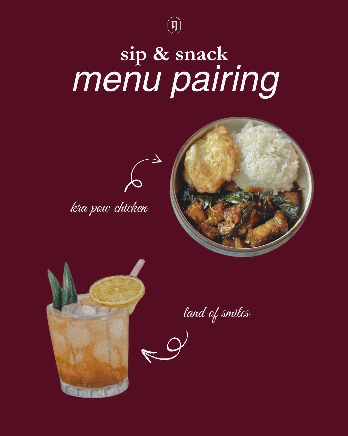 What better way to wrap up the weekend than with a sip and a snack?
For a taste that feels like a match made in heaven, pair our Kra Pow Chicken dish with our Land of Smiles cocktail. 
Trust us, you'll thank us later.
ledu thai | tequila cocktails