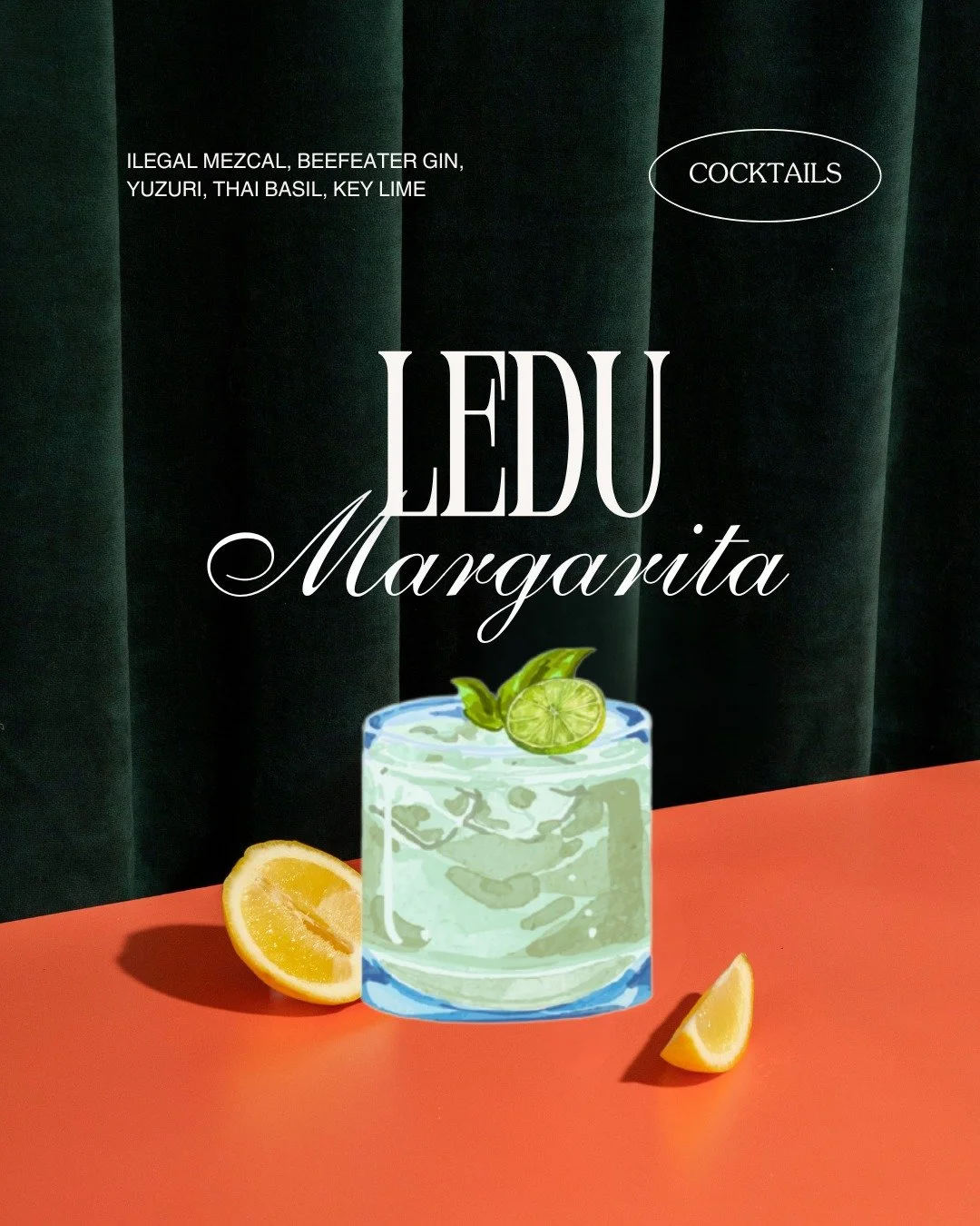 Meet the LeDu Margarita

Our lively blend of key lime, Thai basil, and careful craftsmanship. It&rsquo;s bright, aromatic, perfectly balanced, and honestly...a sip of pure sophistication.

balanced cocktails | modern thai cocktails | ledu phoenix | h
