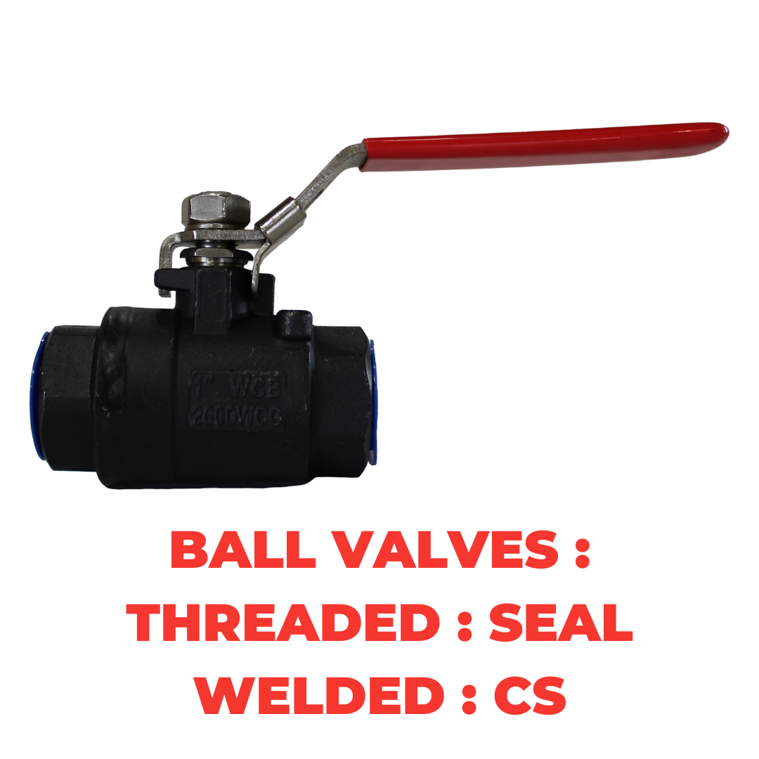 Ball Valves : Threaded : Seal Welded : CS