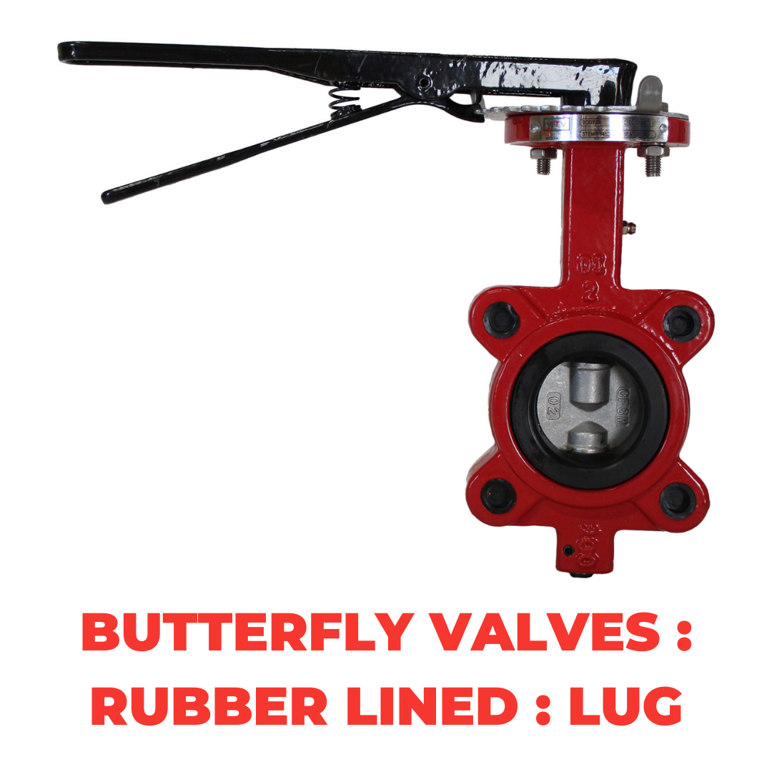Butterfly Valves : Rubber Lined : Lug