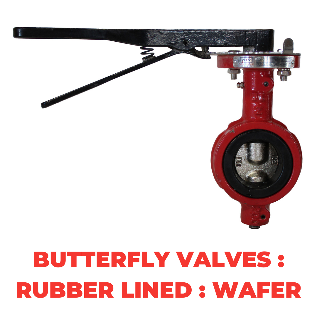 Butterfly Valves : Rubber Lined : Wafer