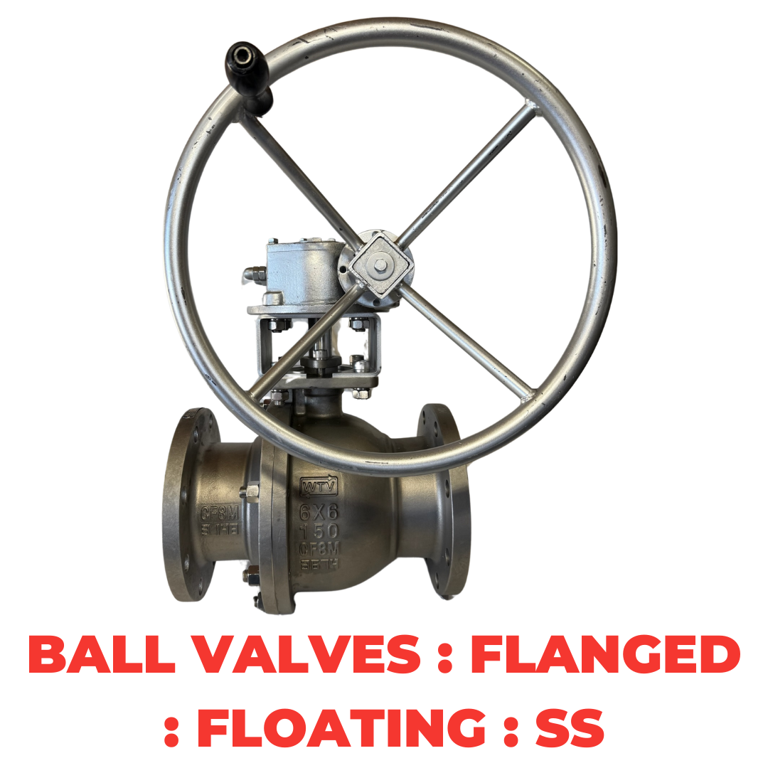 Ball Valves : Flanged : Floating : SS