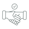 Illustration of a handshake