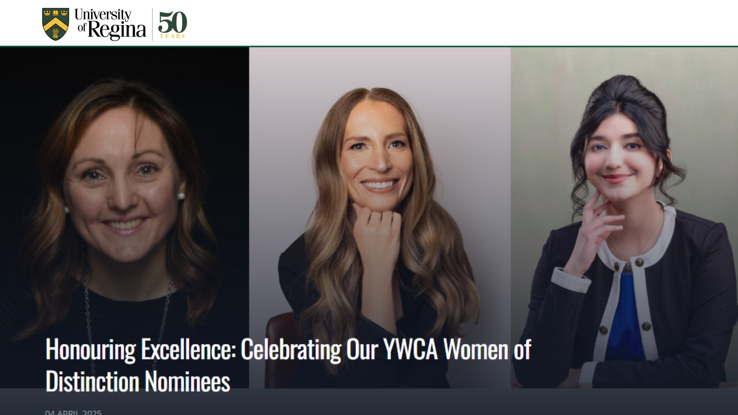 University of Regina Hill & Levene Schools of Business honor three alumni nominated for YWCA Women of Distinction Awards