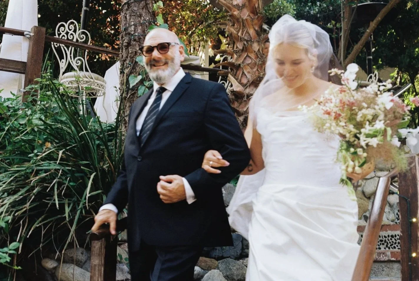 Outdoor wedding ceremony setting at the Inn of the Seventh Ray in Topanga Canyon
