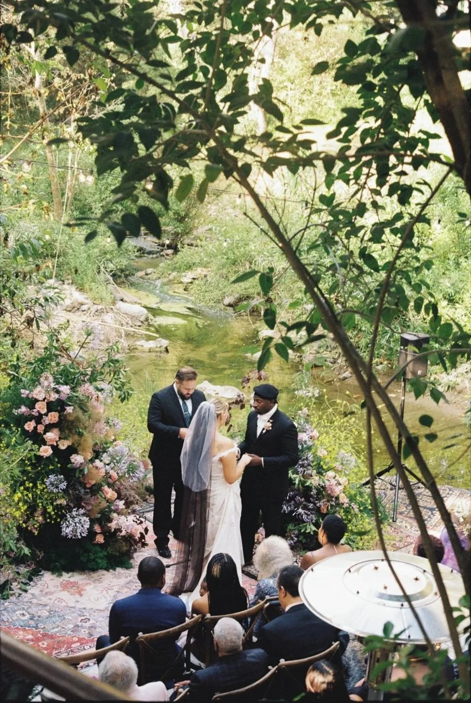 Creekside Wedding ceremony at the Inn of Seventh Ray