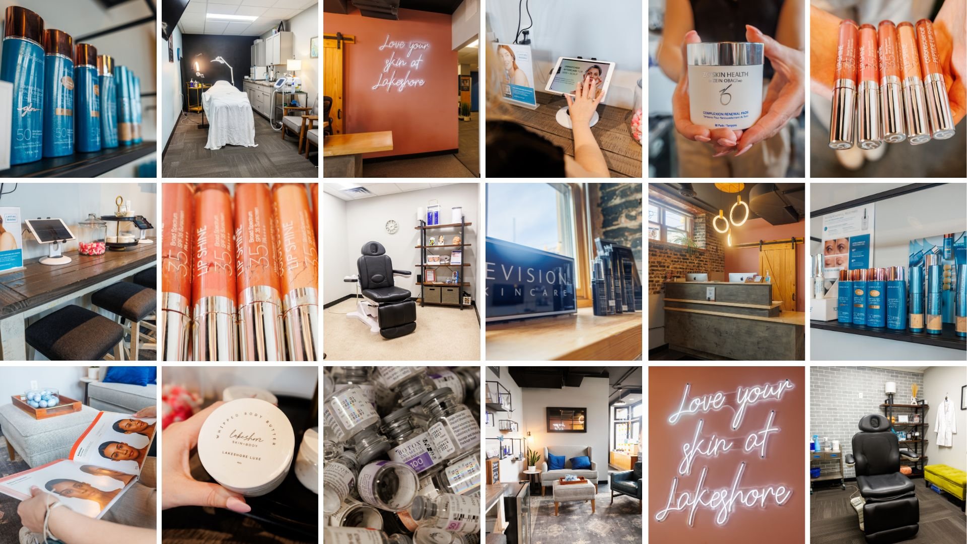 Brand Stock Images Created for Lakeshore Skin + Body in Marquette, Michigan