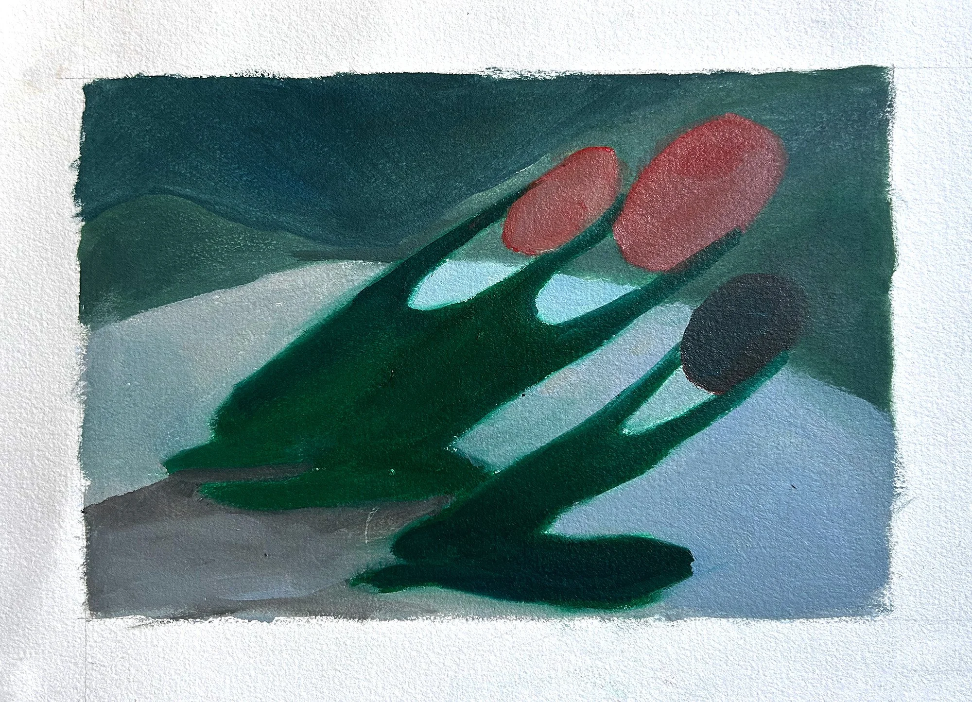 Oil on paper, 6" x 9", 2026