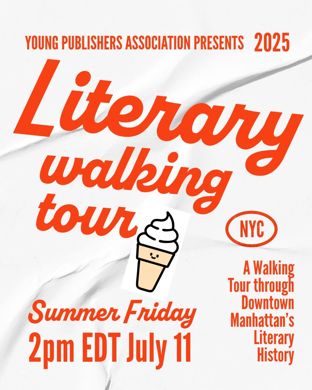 Summer Friday Literary Walk