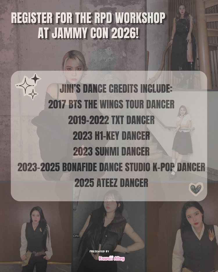 Register for the RPD Workshop at JAMMY CON 2026 poster with Jini dance credits