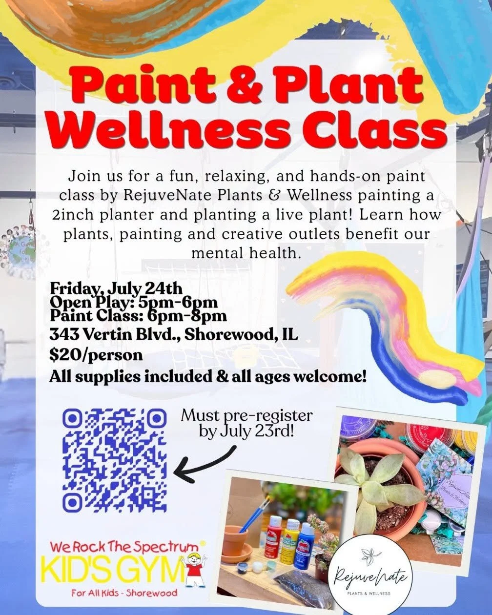 Paint & Plant Wellness Class