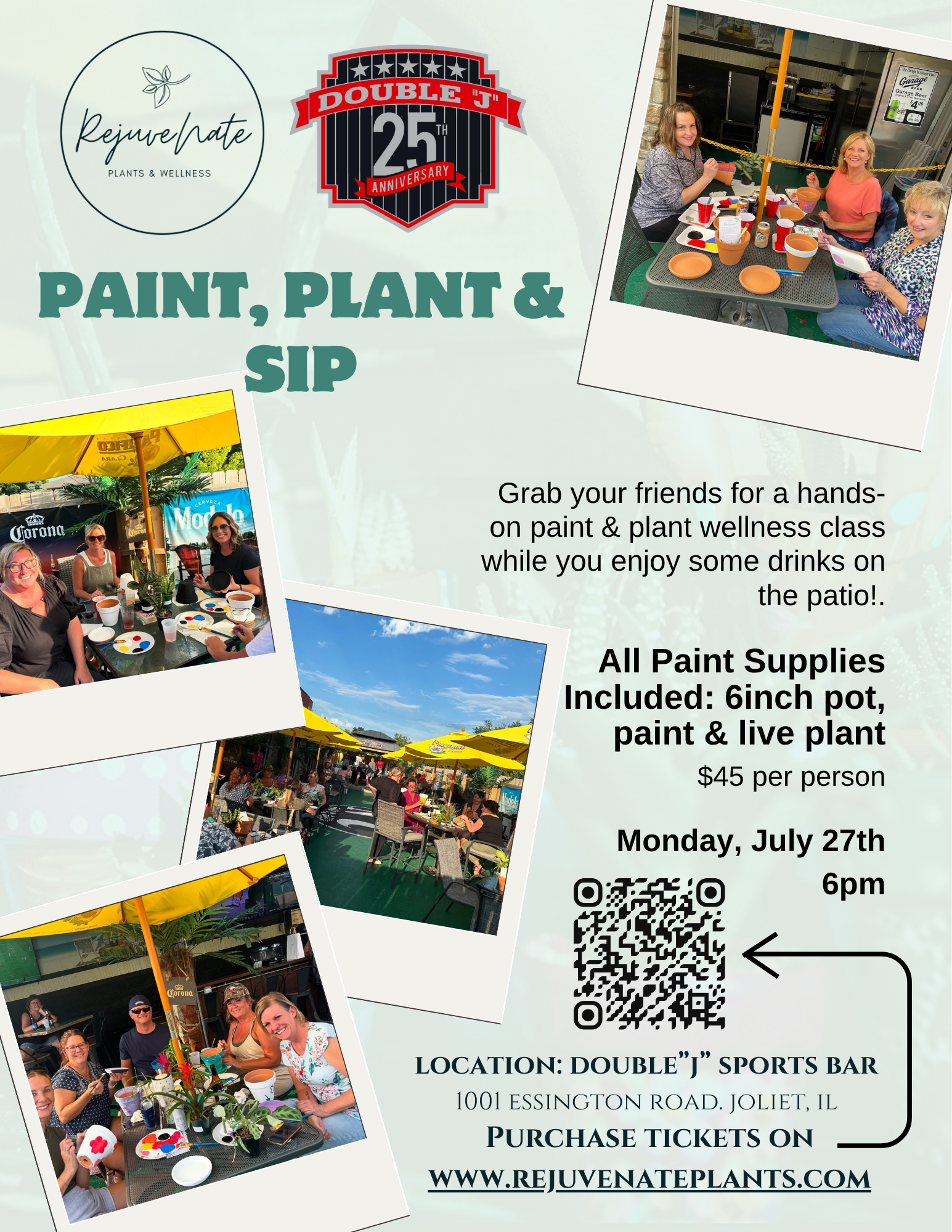 Double "J" - Paint, Plant & Sip - Patio Party