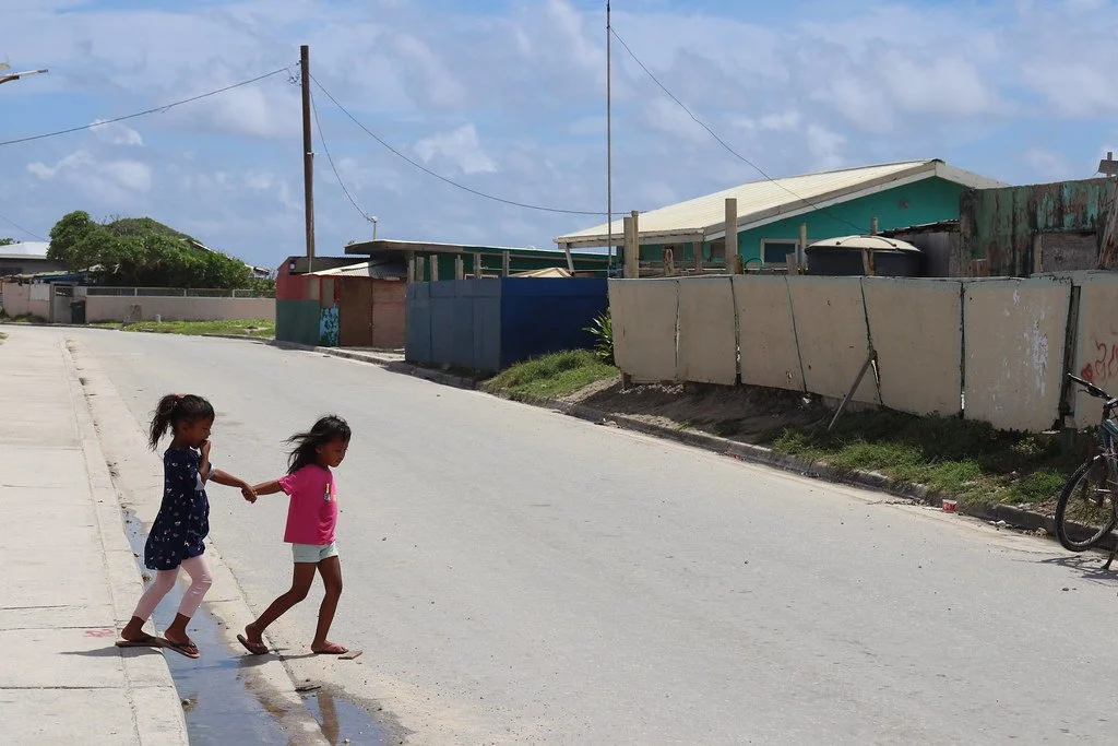 Kids crossing the street
