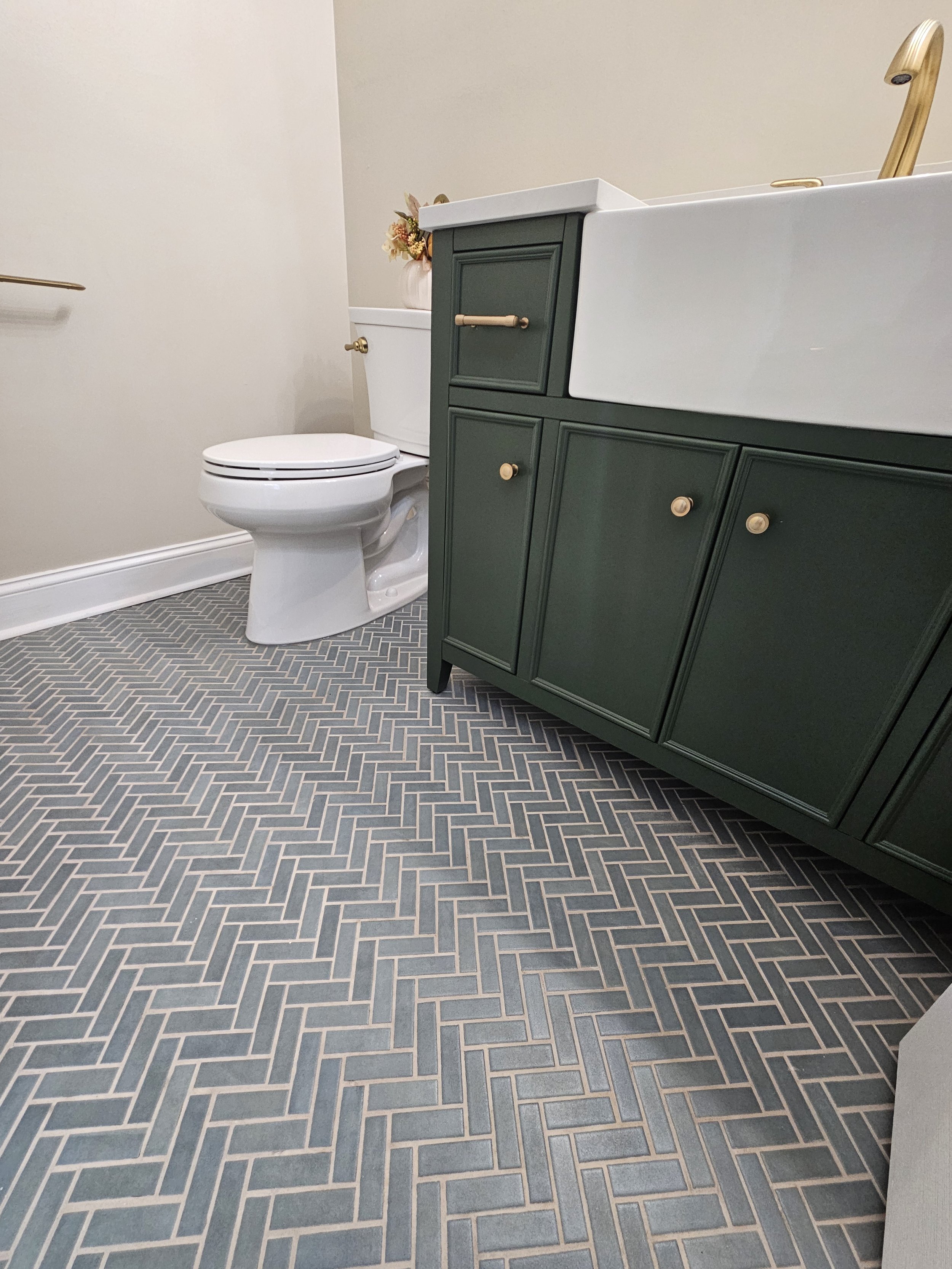 Ricardo & Christine's Powder Bath Floor