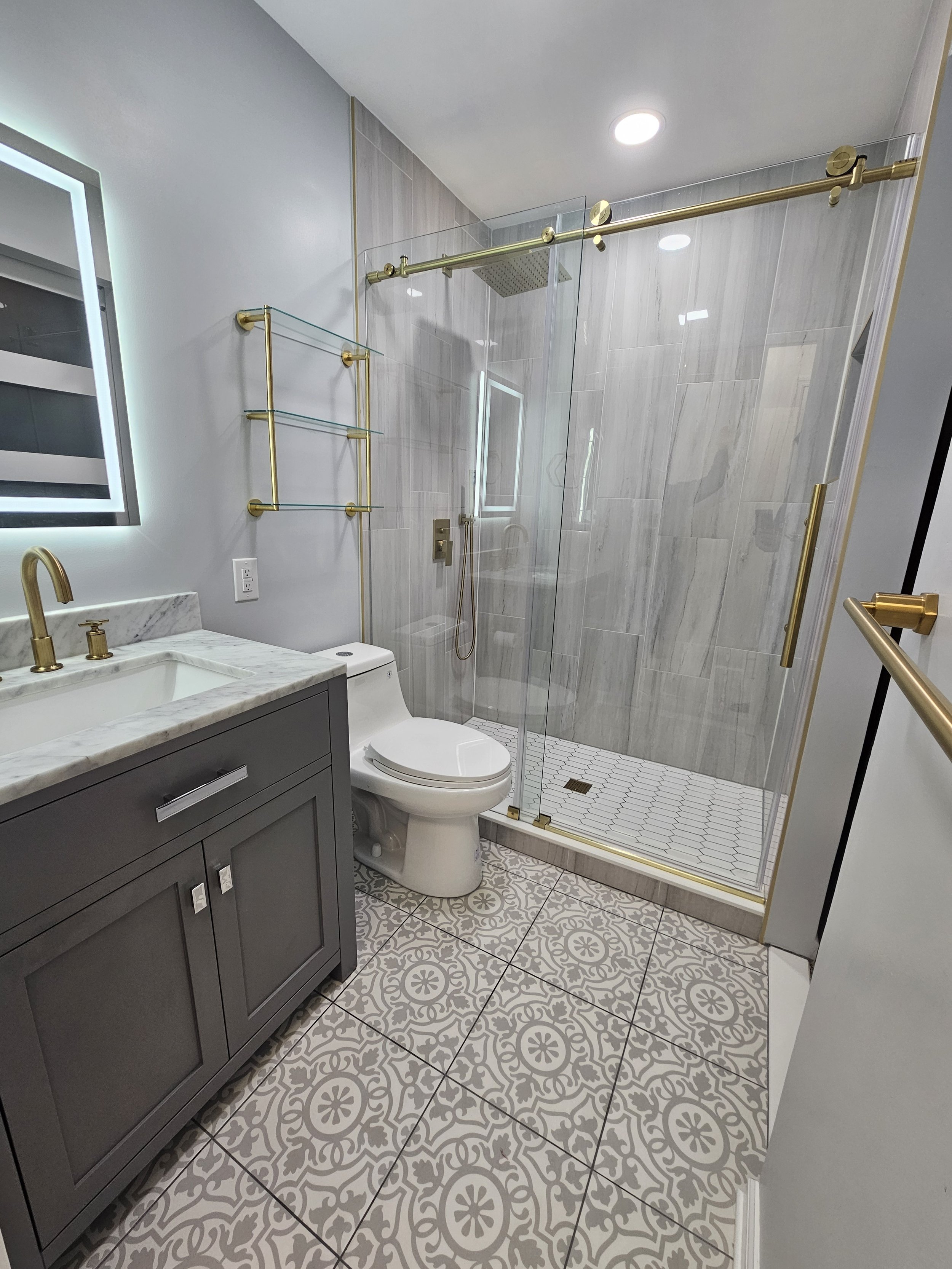 Joe & Natalia's Hall Bath Floor