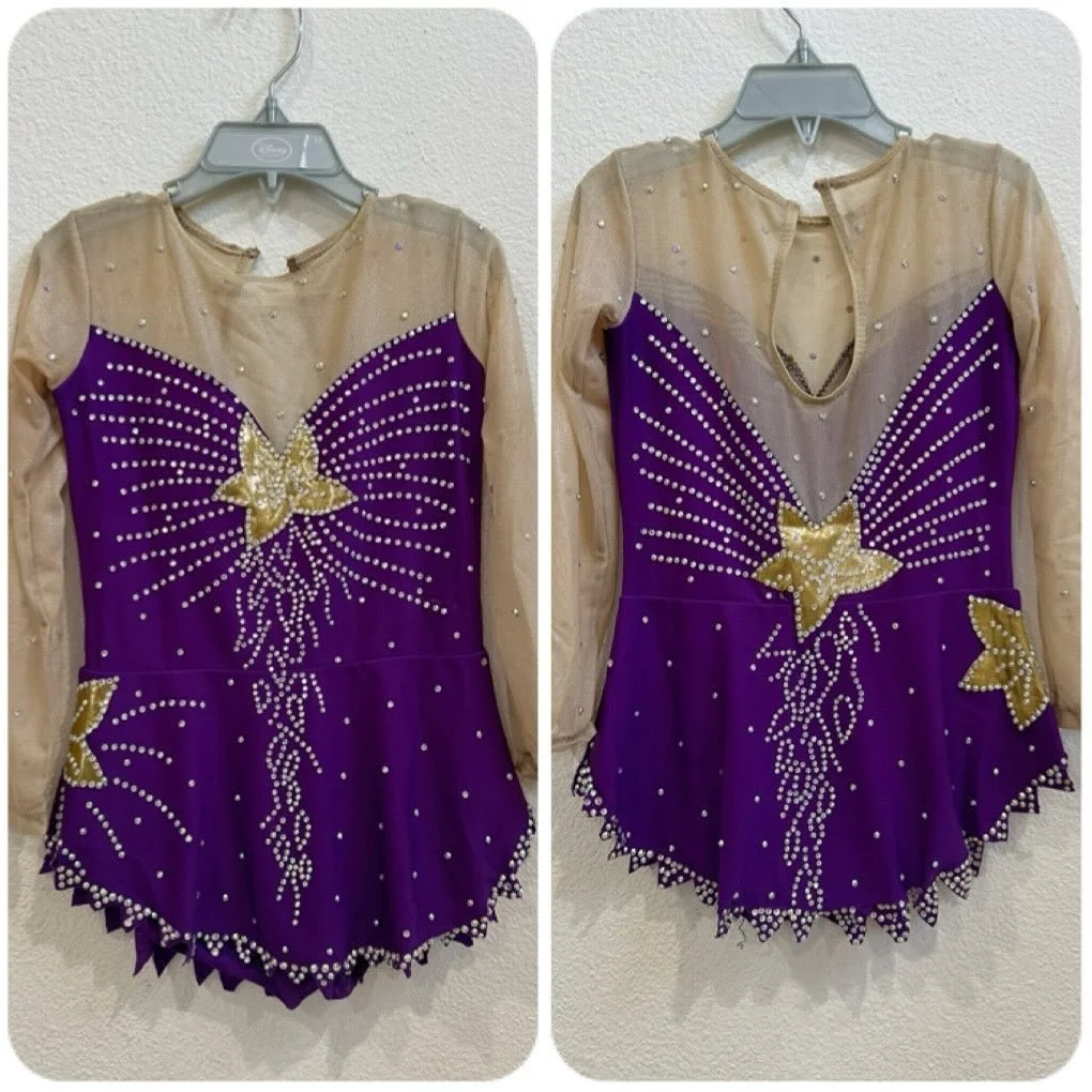 thanks to @jialihobby for the generous donation of a beautiful purple dress with gold accents &mdash; perfect for ages 5 to 9 and versatile enough to suit many different choreographies!