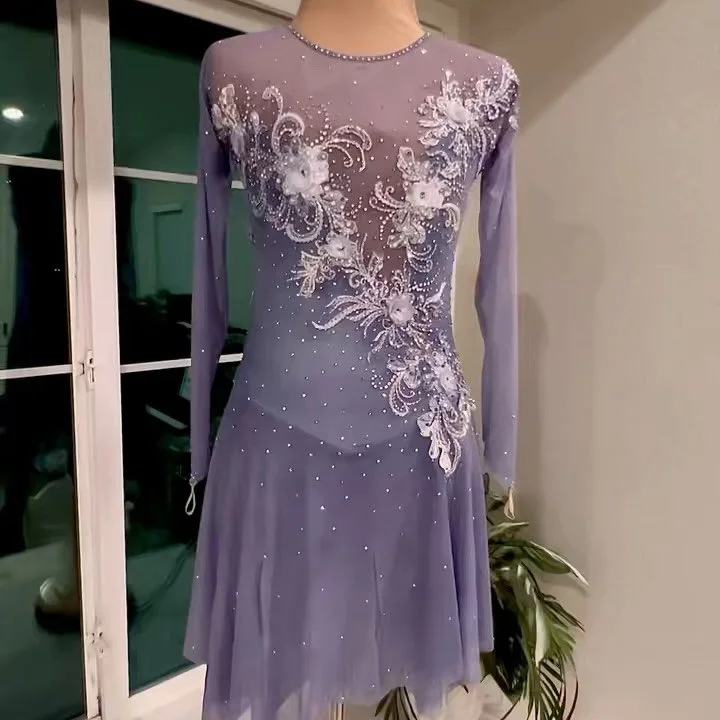 We were generously sponsored a brand-new dress &mdash; not secondhand &mdash; in a truly elegant and luxurious light lavender color 💜✨

This dress will be available not for free, but at a very affordable price of $70&ndash;$100, with all proceeds go