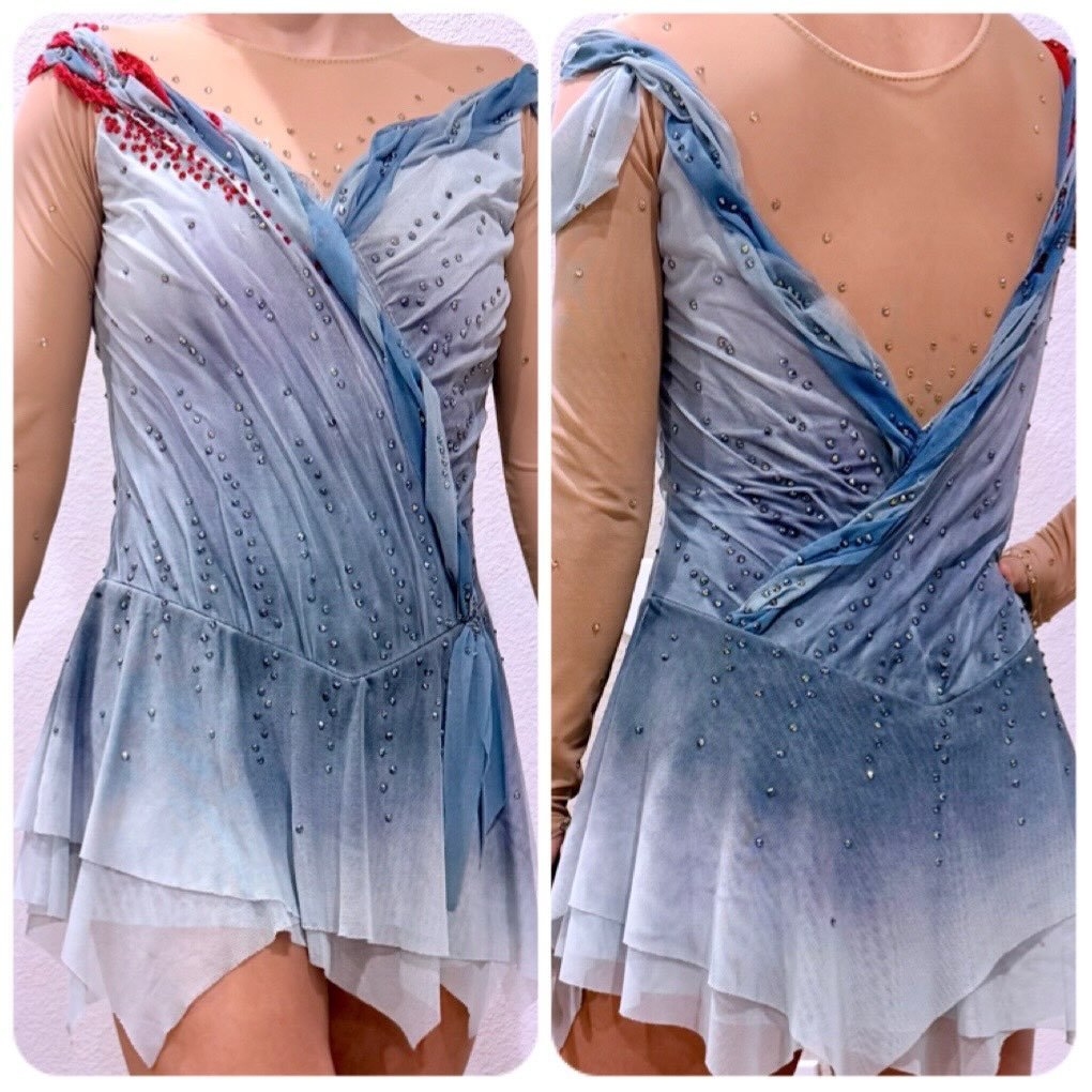 If you&rsquo;re preparing a new-season program to a sad love story music, this dress could be a beautiful choice 🤍
Donated through Sophia&rsquo;s mom&rsquo;s generosity and available to support the Junior Board fundraising,($70)
this dress is waitin