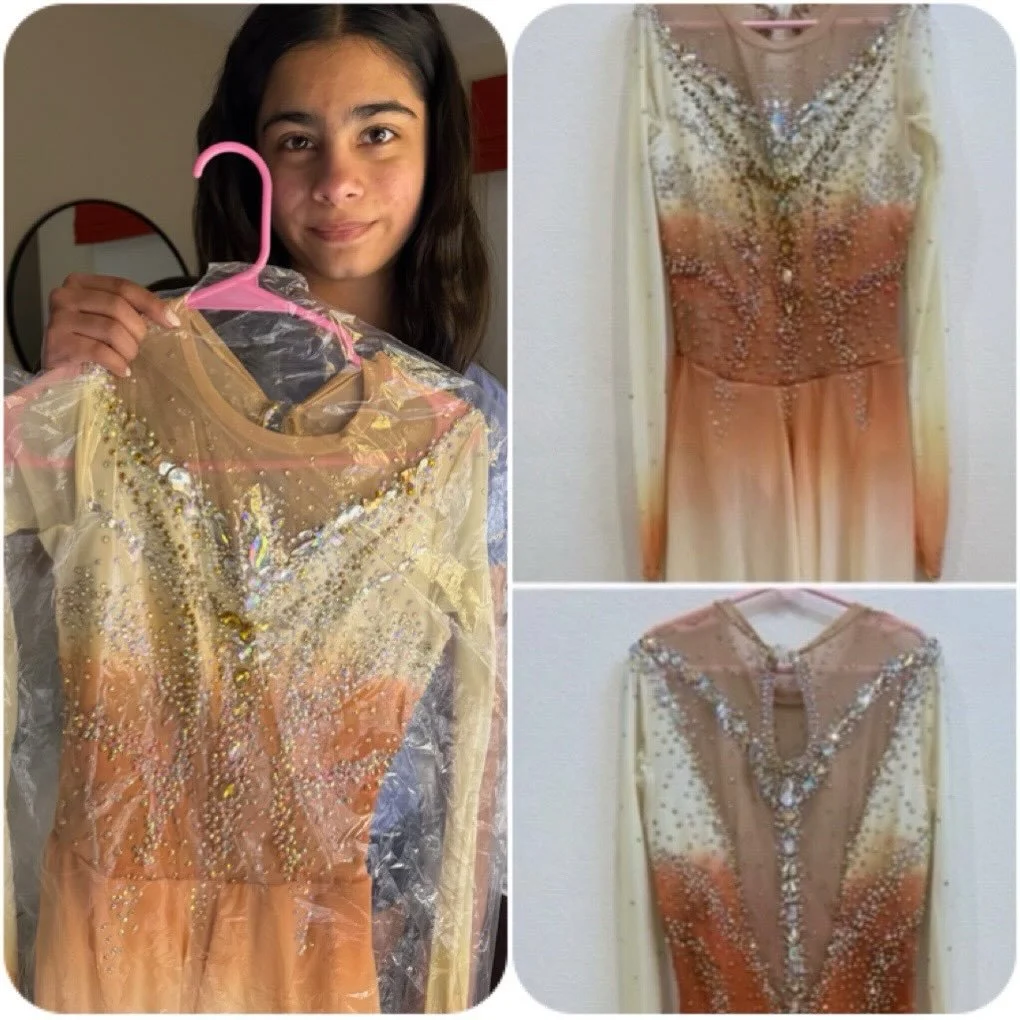 So meaningful that this dress was gifted to @its._.shanayafar from Texas 🤍
We&rsquo;re honored to pass it on and continue the cycle of giving.
Wishing her a beautiful new season ahead 💕⛸️🩷we&rsquo;re cheering her on every step of the way ✨⛸️