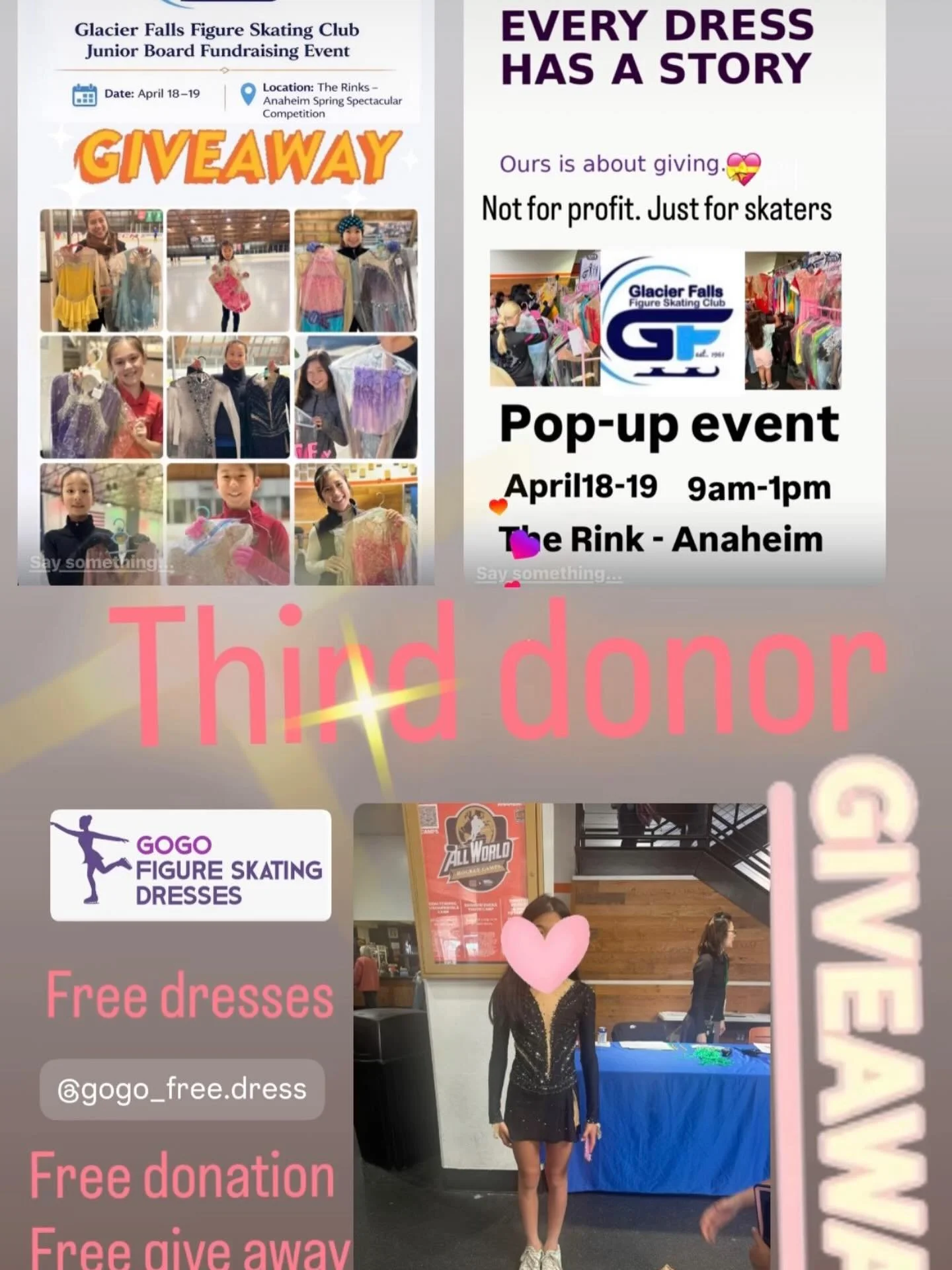 Through the exchange of free donations and giving, @gogo_free.dress offers free rentals to all skaters
We hope many people will join and participate!