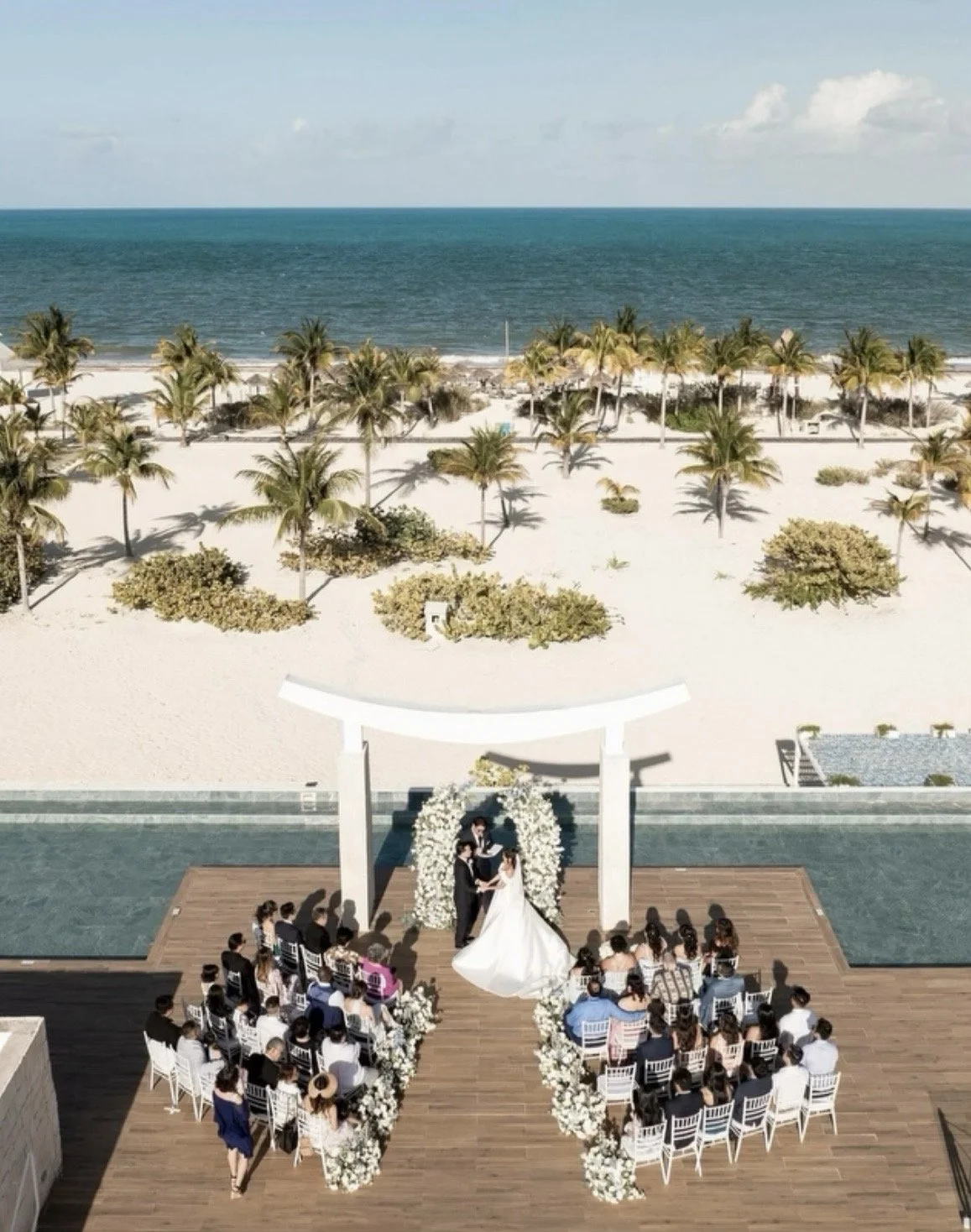 Sky Terrace Majestic Elegance Costa Mujeres Destination Wedding