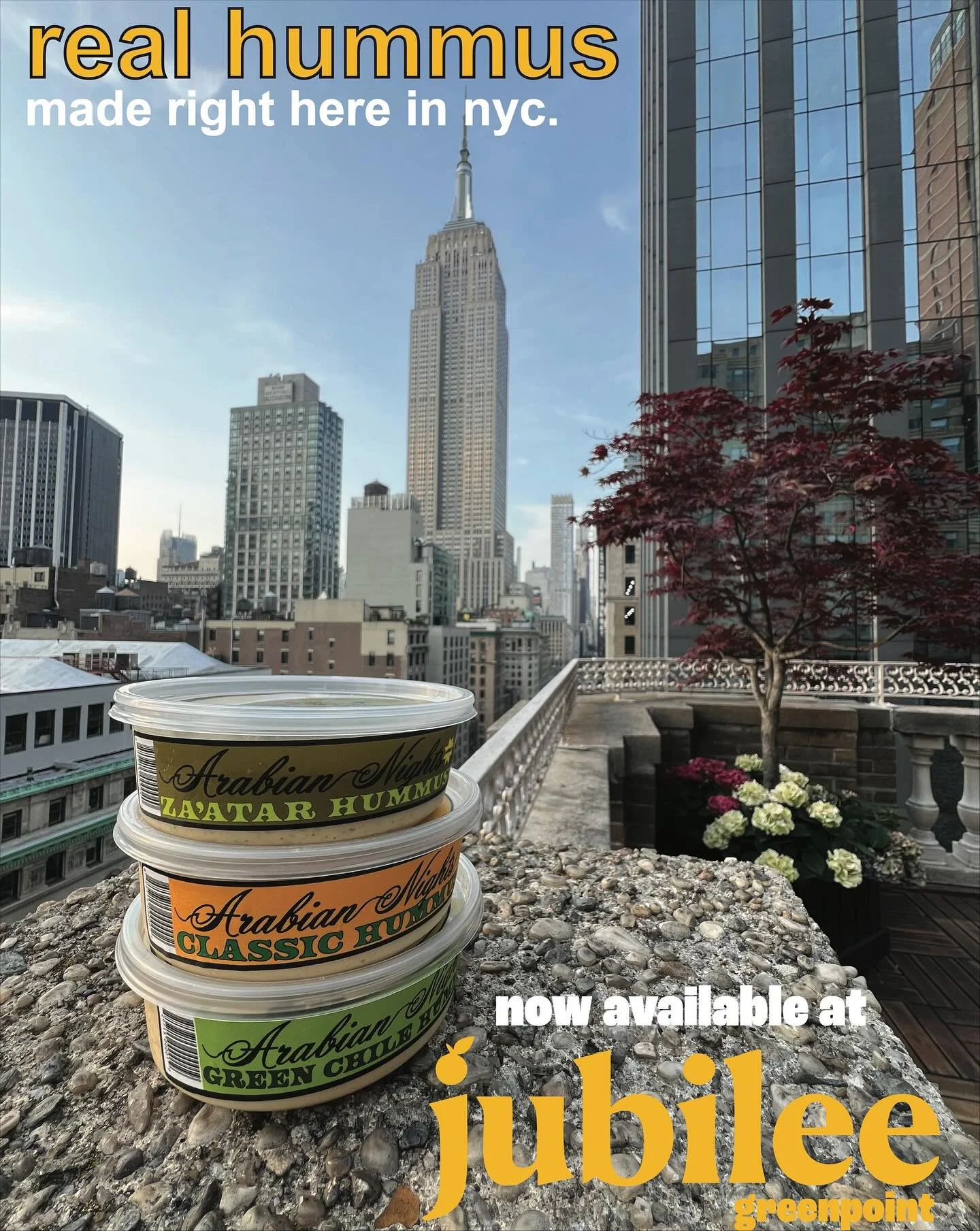 We are now officially stocked in @jubileemarketplace in Greenpoint! Now&rsquo;s your chance to buy authentic, oil-free hummus hand-made with love right here in NYC 🫶🏽 swipe to see all of our flavors 😋

#hummus #localbusiness #organic #greenpoint