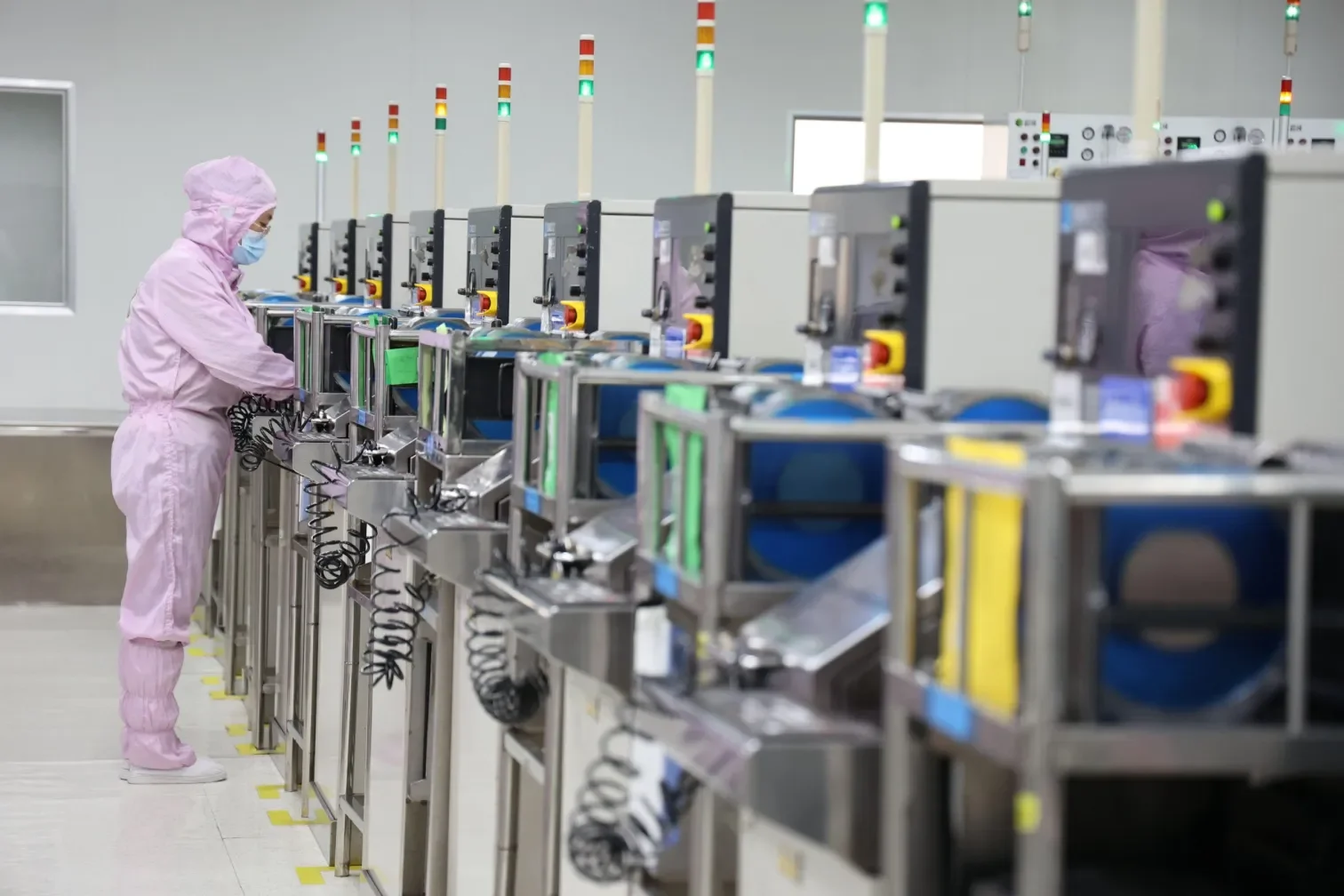 A semiconductor manufacturing facility in South Korea