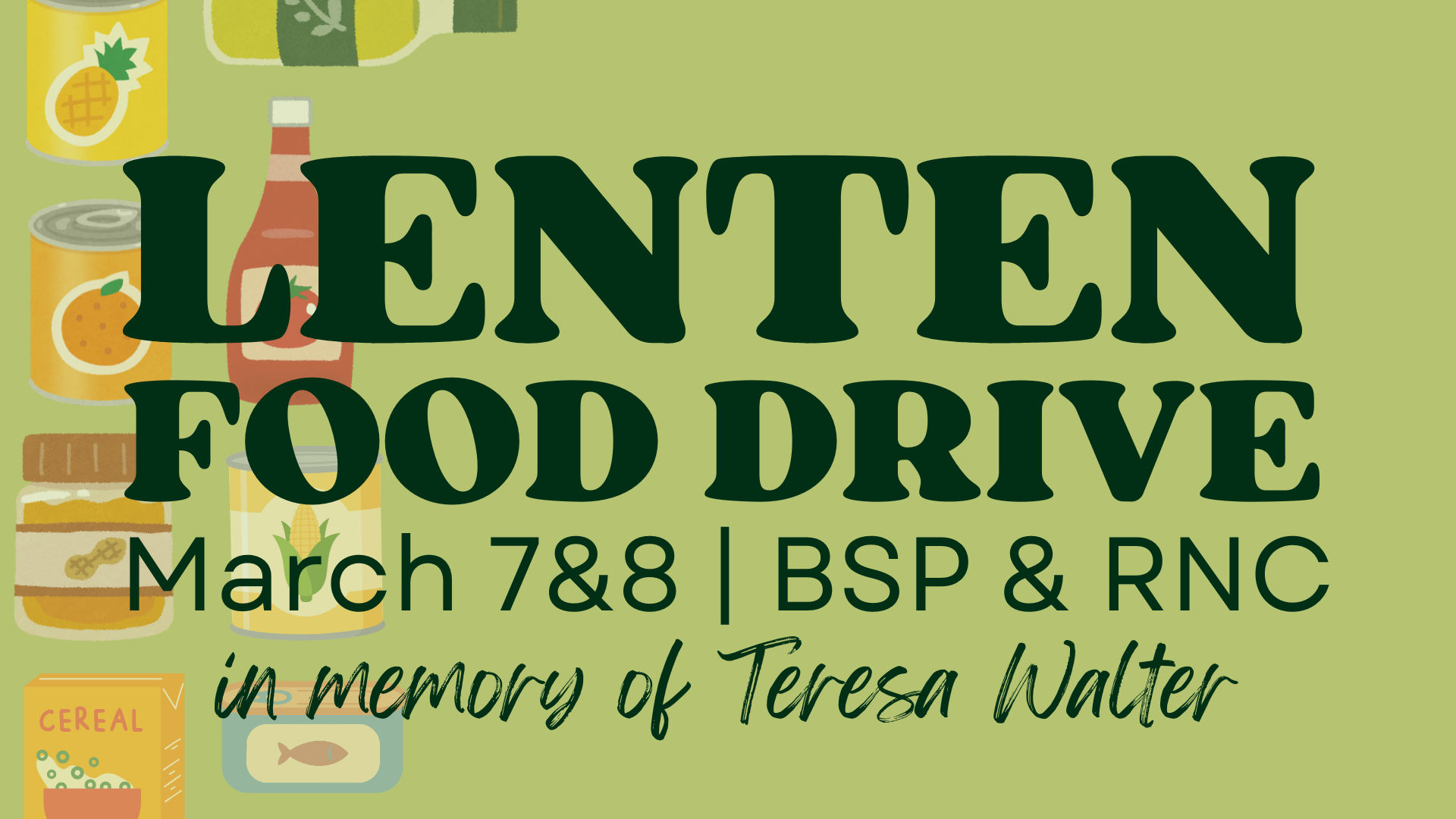 Lenten Food Drive