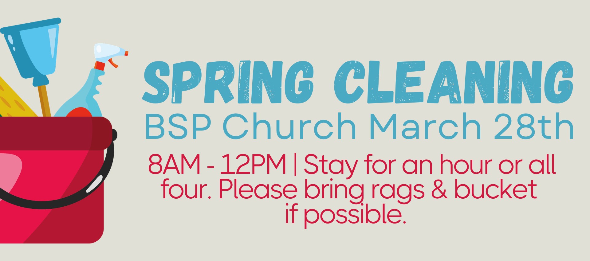 Church Spring Cleaning