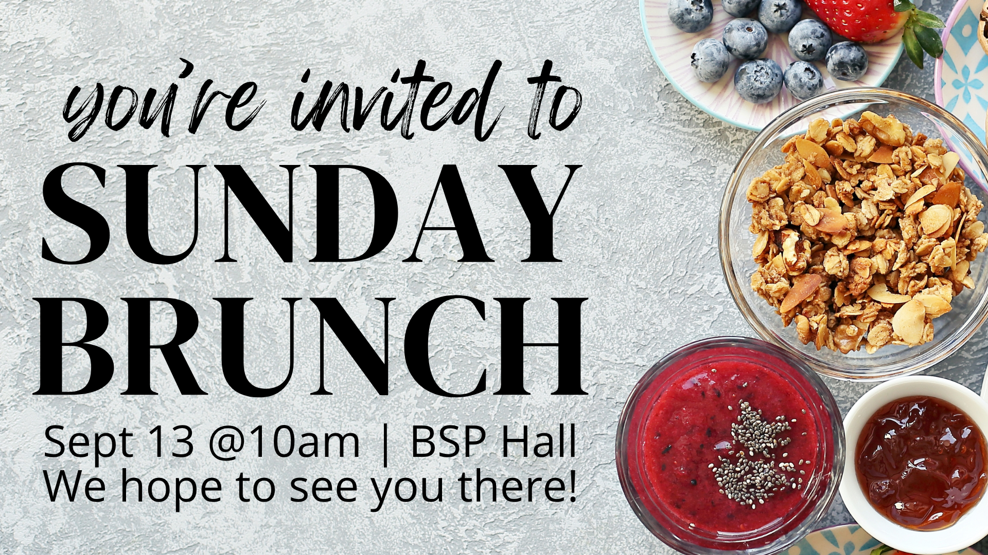 September Sunday Brunch