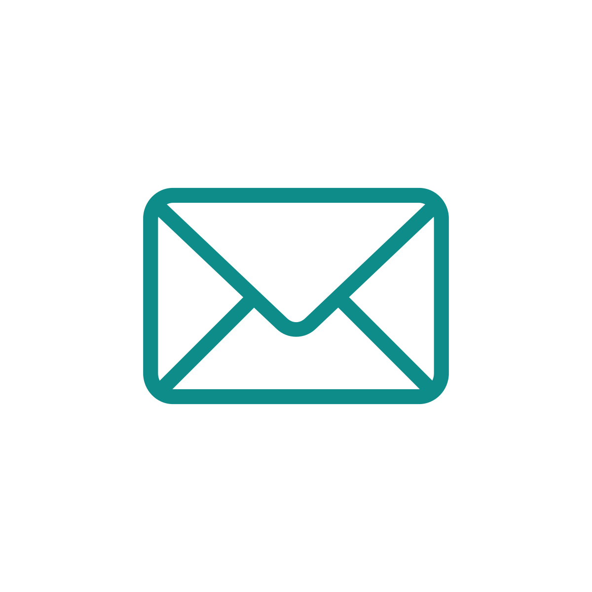 Icon of an envelope representing email or message.