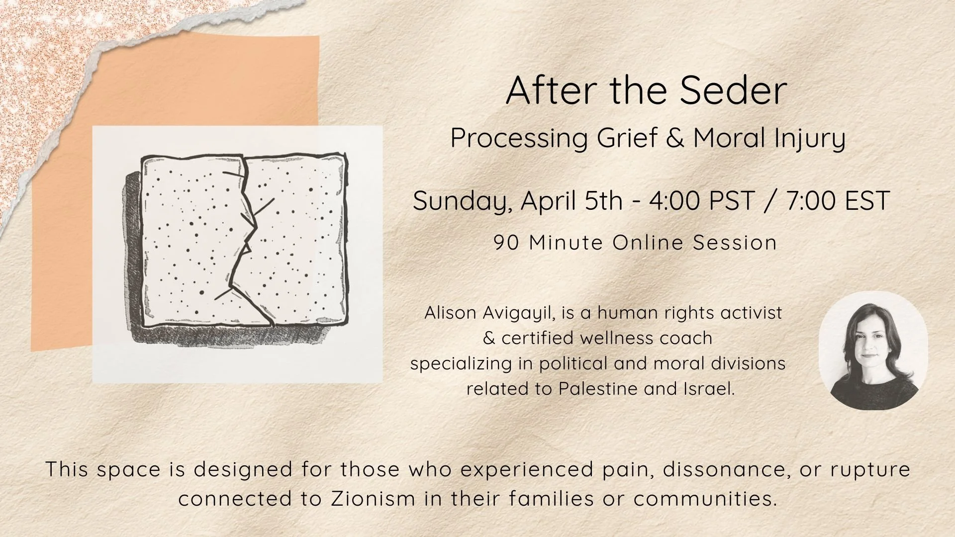After Seder: Processing Grief & Moral Injury