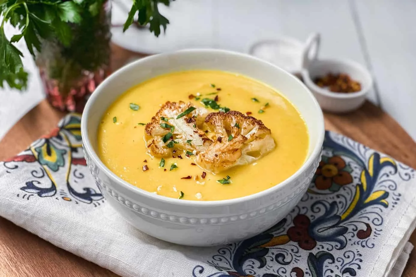 Golden Cauliflower Soup (GF)