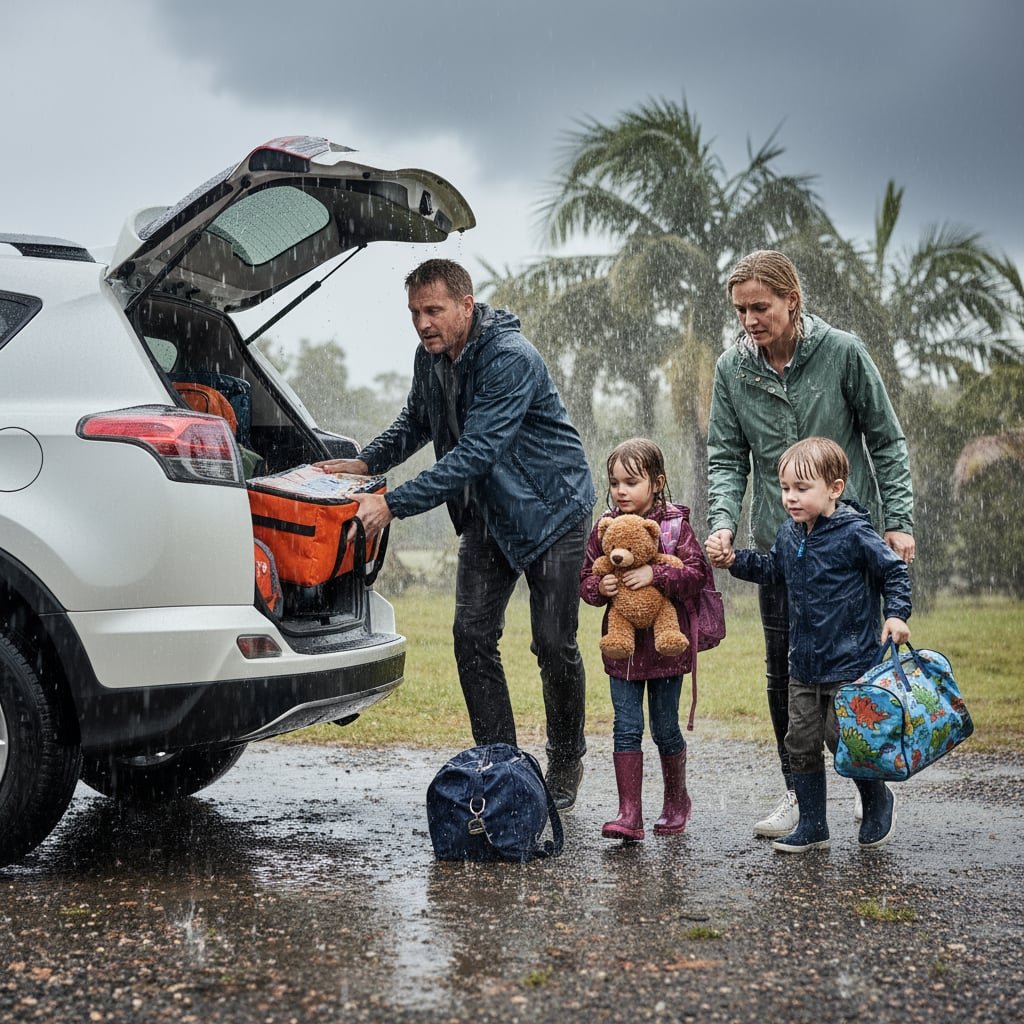 Storm in a cane field