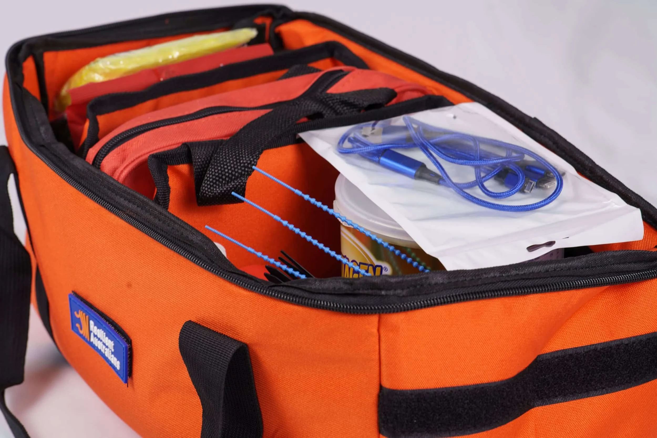 Emergency Kit with top open