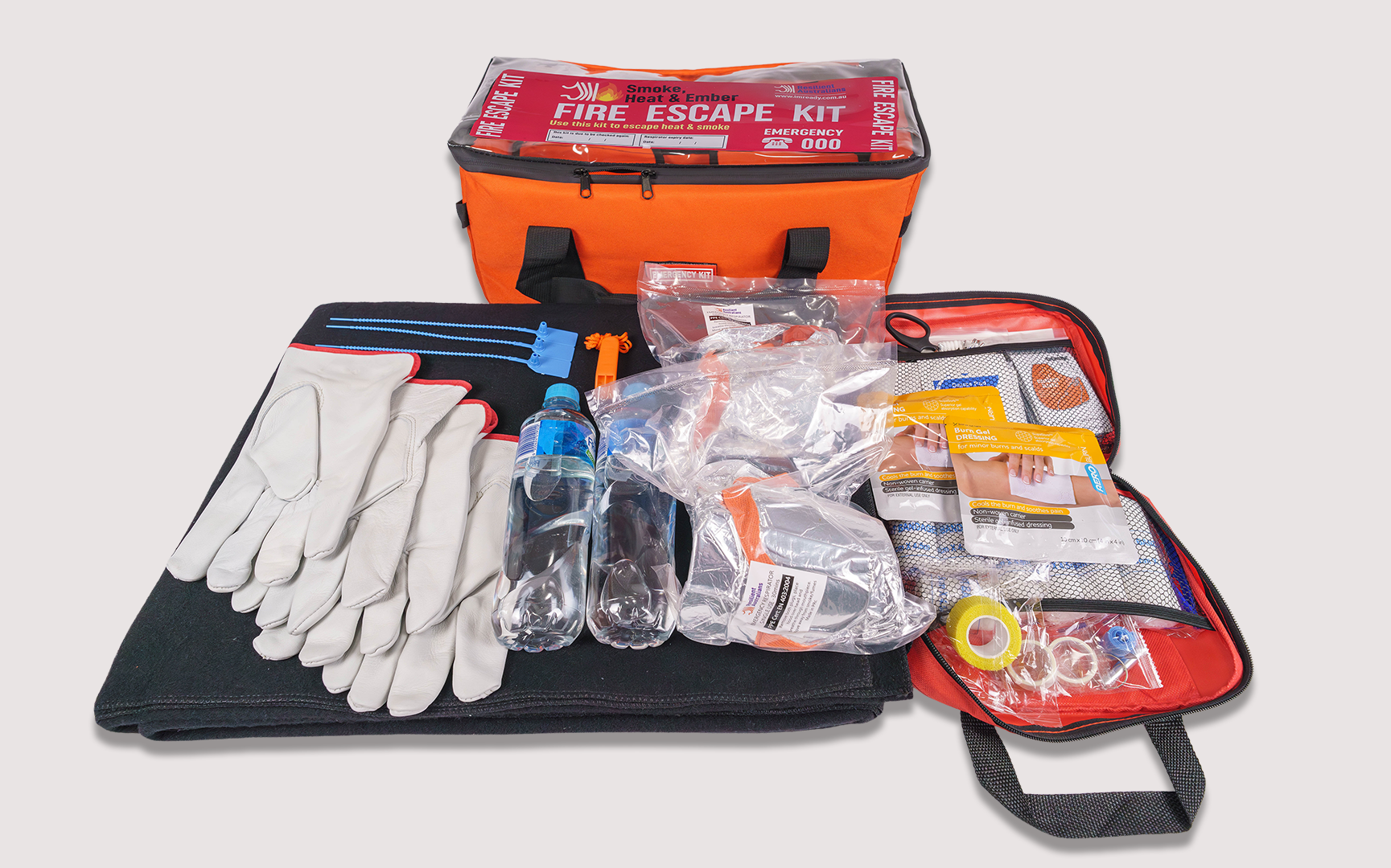 Fire Escape Kit - Smoke, heat and Embers. Save $25 when purchased with an Emergency Kit