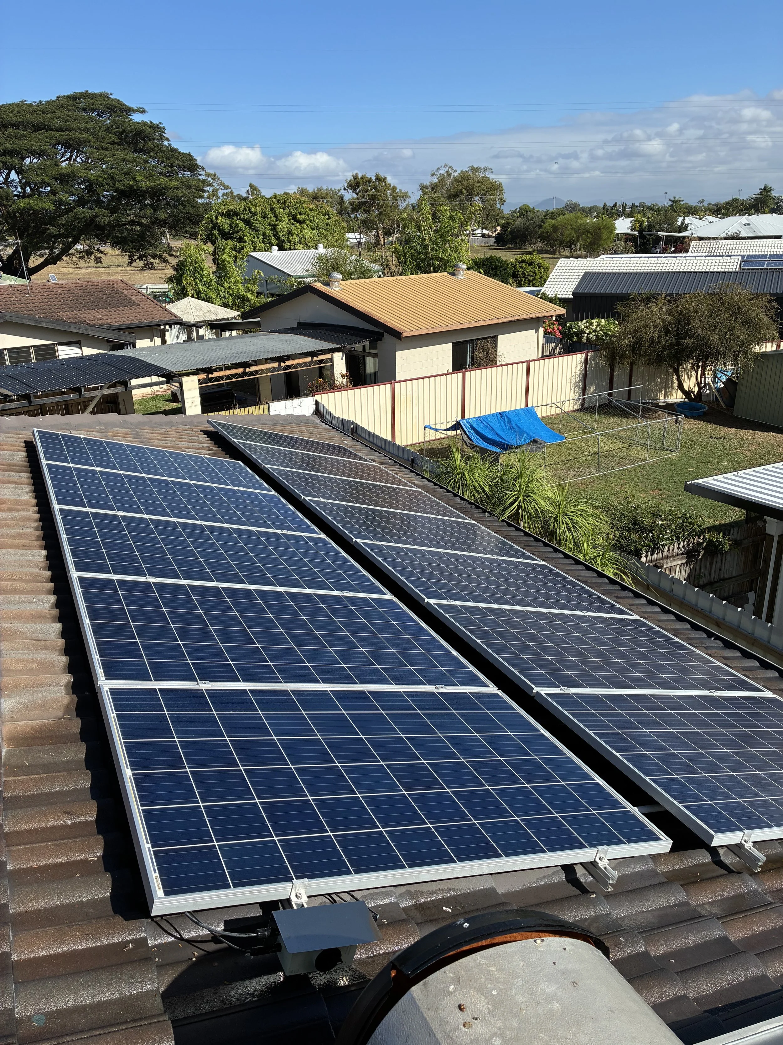 A solar system we cleaned in kirwan