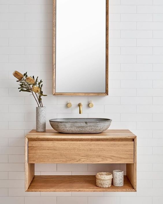 Wood Vanity