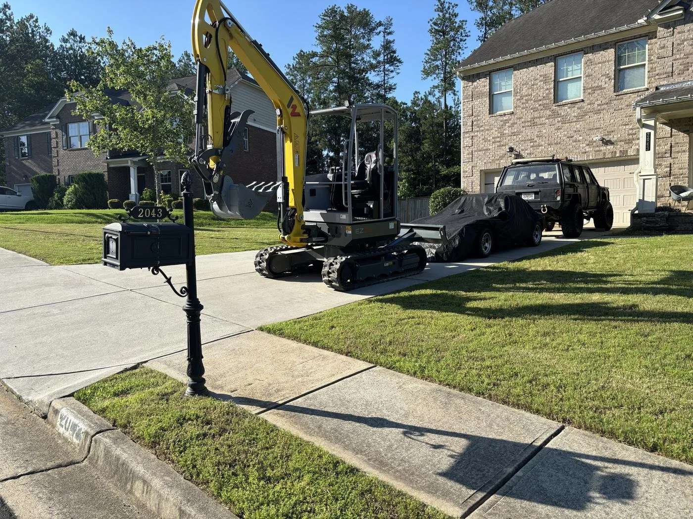 4 ton delivered to a plumber doing septic work