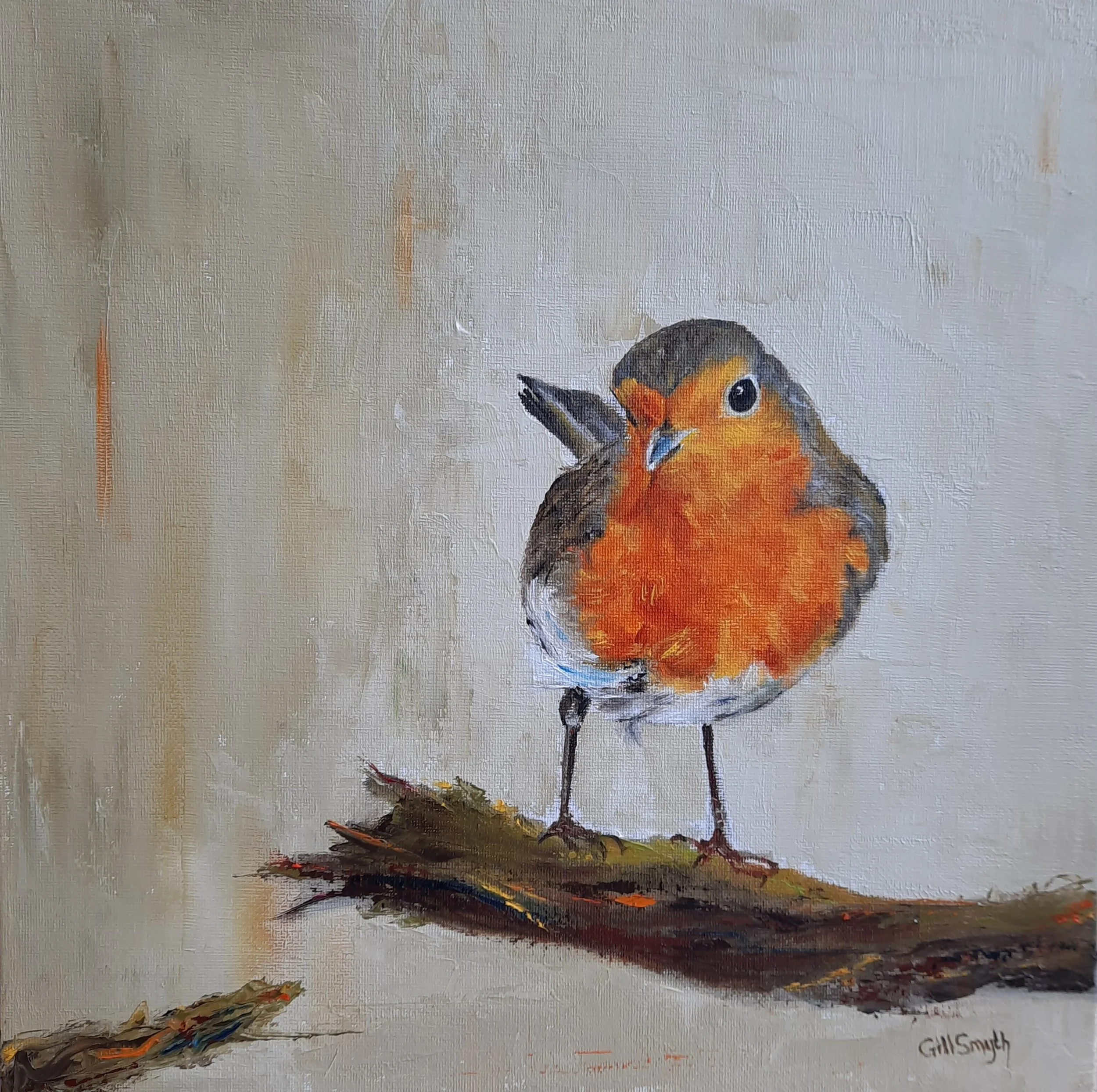Gill Smith, "My Pal Robin," oil on canvas