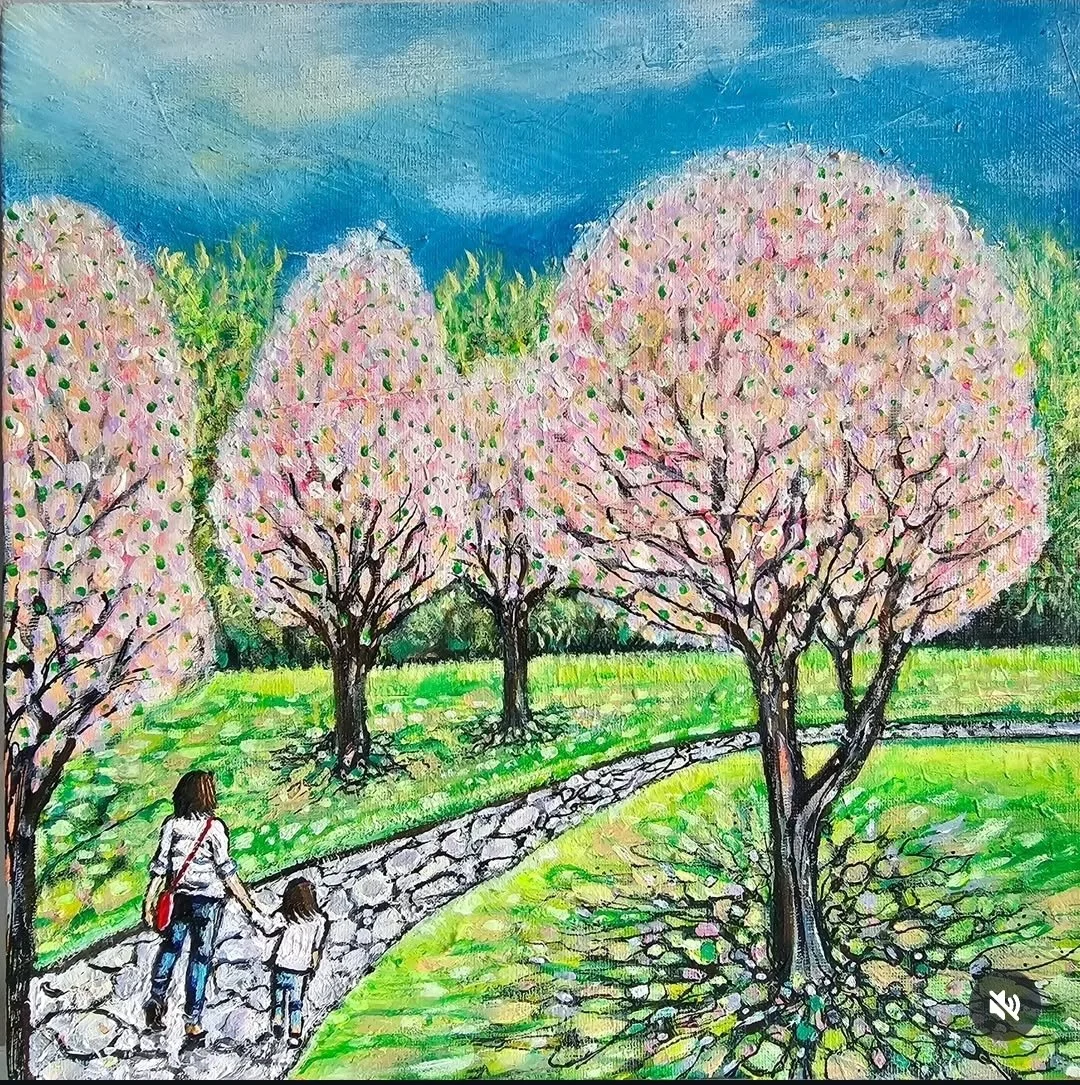 Emma O'Connor-Bray, Down Memory Lane, acrylic on canvas