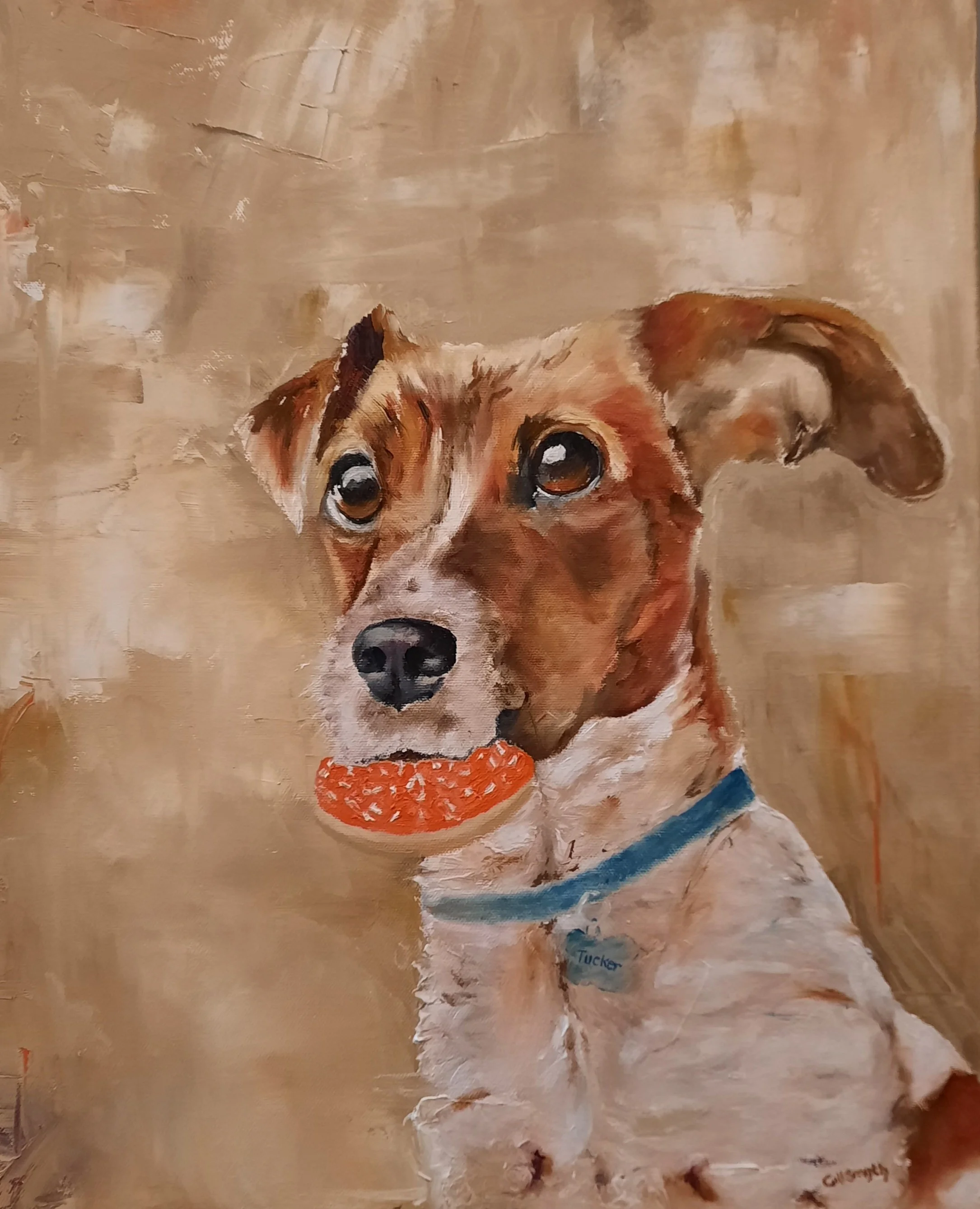 Gill Smith, "Twasn't Me," oil on canvas