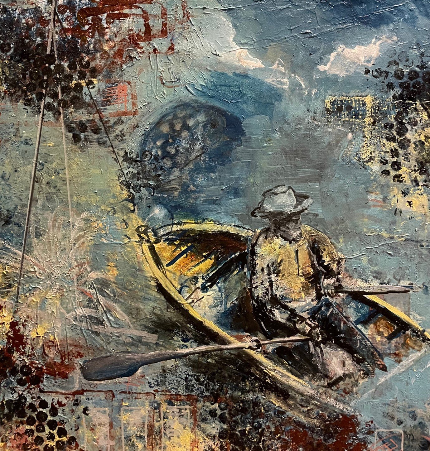 Sinead Barrett, Remembering Don, Acrylic on canvas