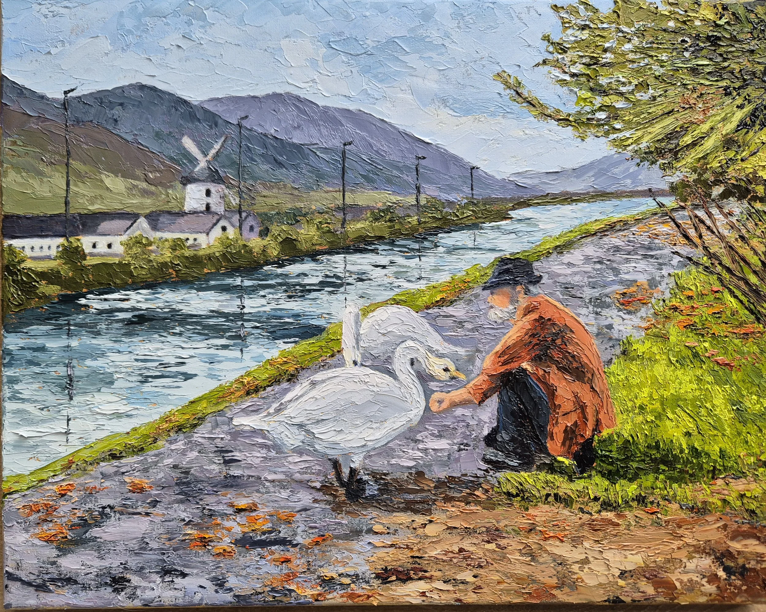 Ber Earley, Odette Cois na Conaill, oil on canvas