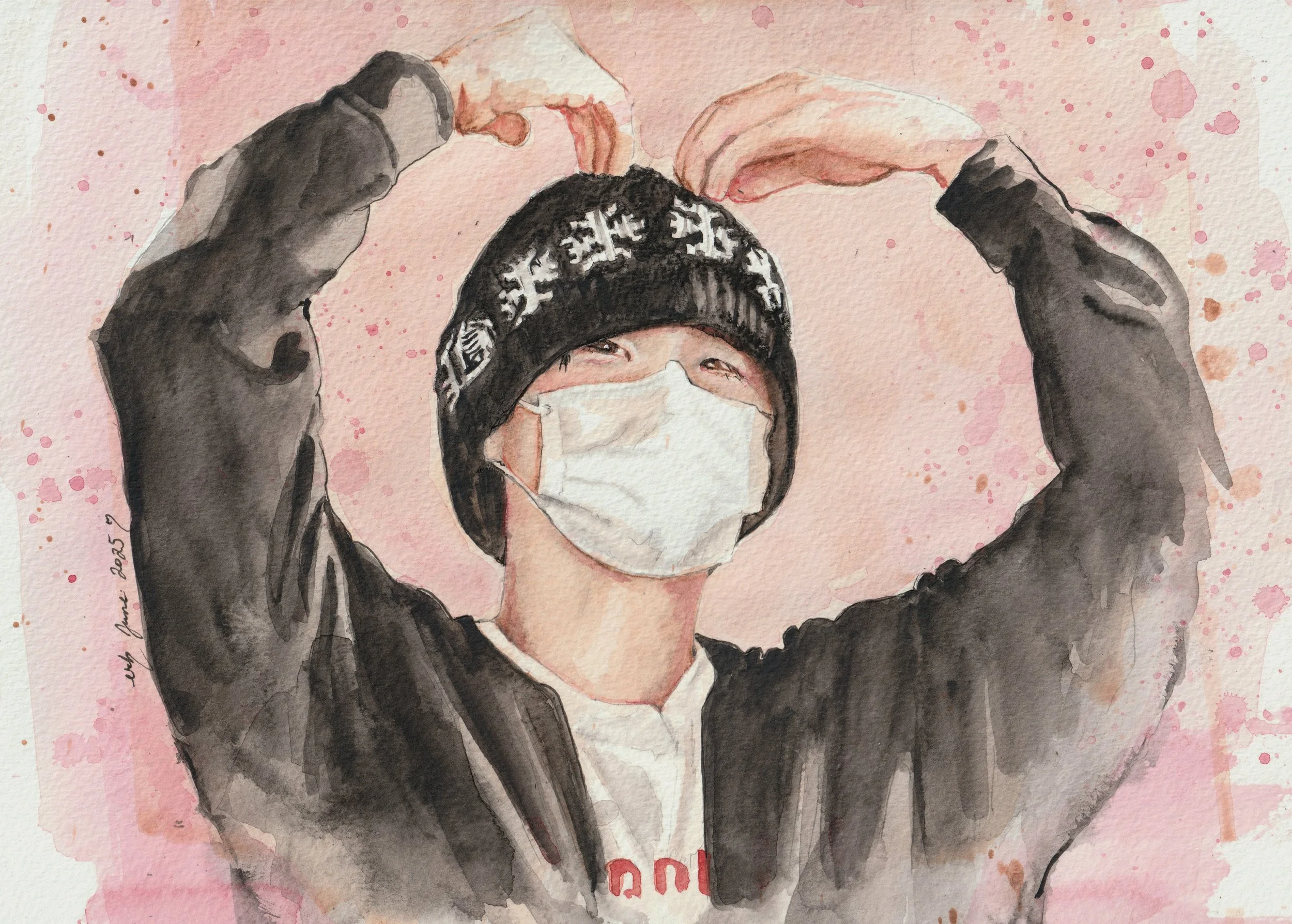 Edel Ryder-Hanrahan, Thankfully Between Us Nothing's Changed, Watercolour on paper