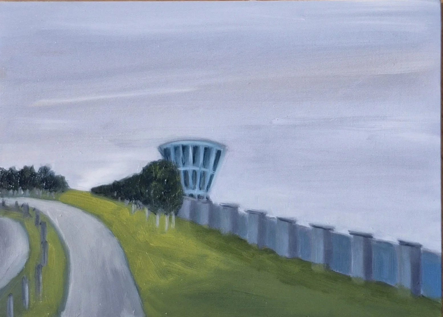 Ursula Walsh, Reservoir #2, acrylic on canvas